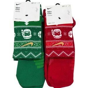 Nike Elite Dri-Fit Holiday Crew Socks Bundle